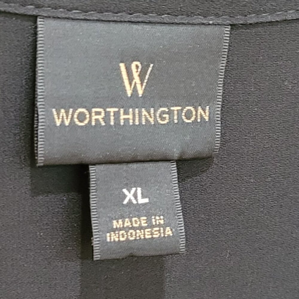 Worthington Women's Long Sleeve Button-Down Shirt - Picture 6 of 7